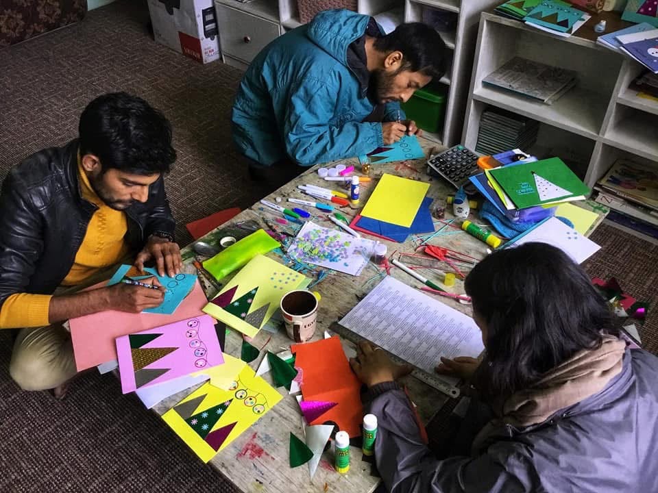 Reet Trails team giving back to a local community in Nepal